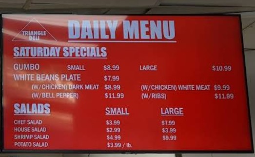 Triangle Deli Restaurant Menu | Fresh Deli Sandwiches & More in New ...